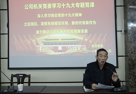 华亿(中国)一站式服务平台党委副书记、机关党委书记陈百斌主持会议